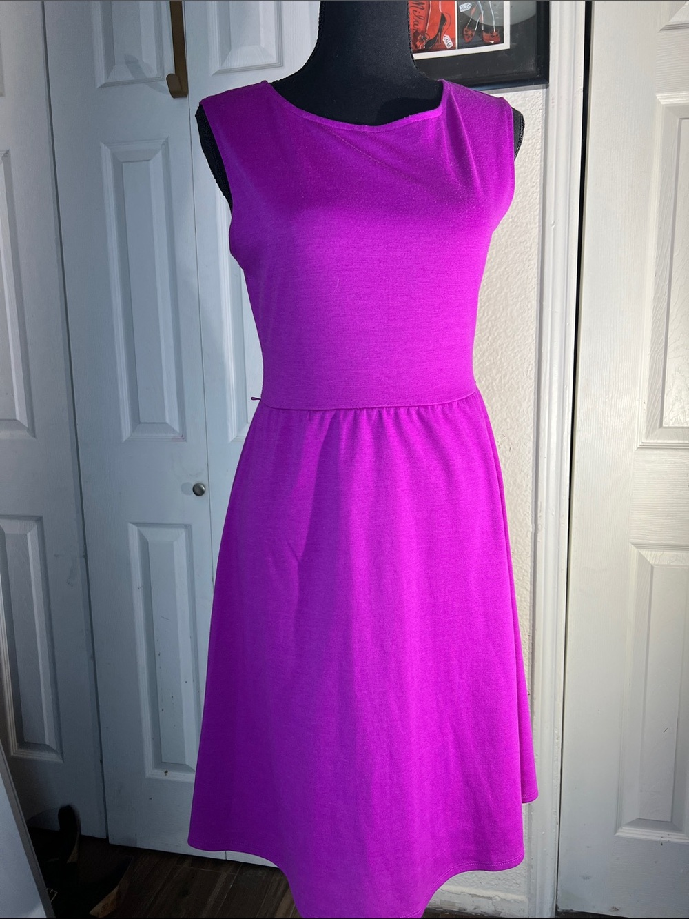 Old Navy Bright Magenta Sleeveless Midi Dress